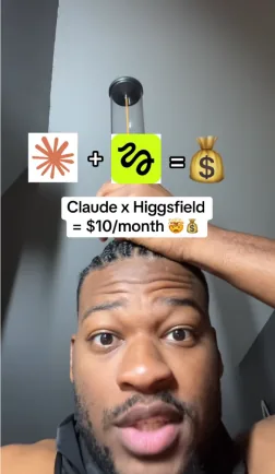 UGC creator video about Claude and Higgsfield